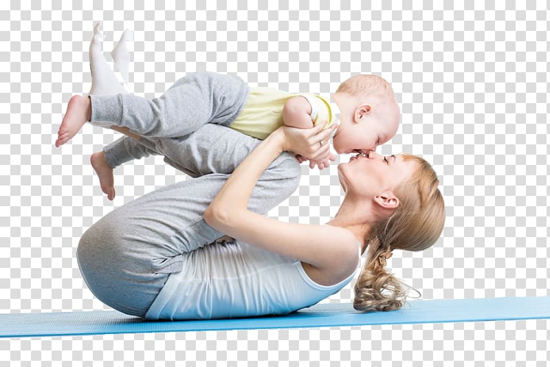 Yoga Infant Mother Pregnancy Postpartum period, cute baby transparent background PNG clipart