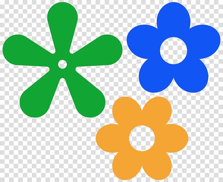 Free: Blue flower icon, 1960s Hippie Flower power , Hippie Art