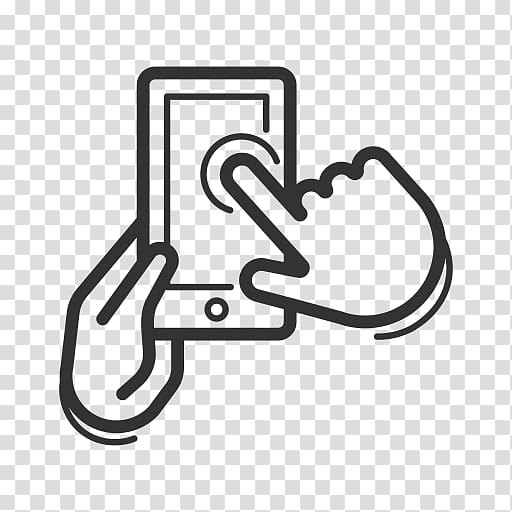 Handheld Devices Computer Icons Swipe Icon Gadget, hand-held mobile phone transparent background PNG clipart