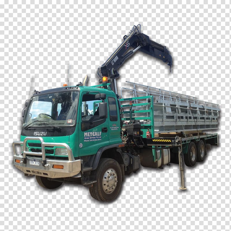 Commercial vehicle Truck Mobile crane Car, crane truck transparent background PNG clipart