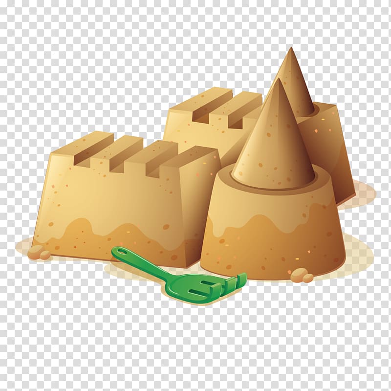 sand castle illustration, Sand art and play illustration Illustration, sand castle transparent background PNG clipart