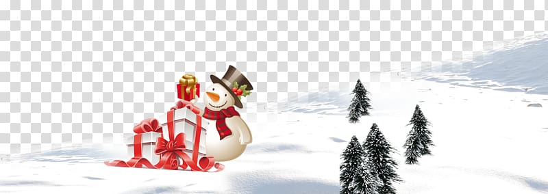 Christmas tree Snowman, Creative Christmas snowman transparent background PNG clipart