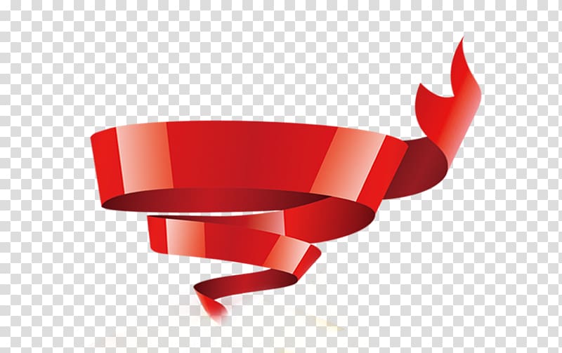 Red ribbon, Simple red ribbon, red ribbon transparent background PNG clipart