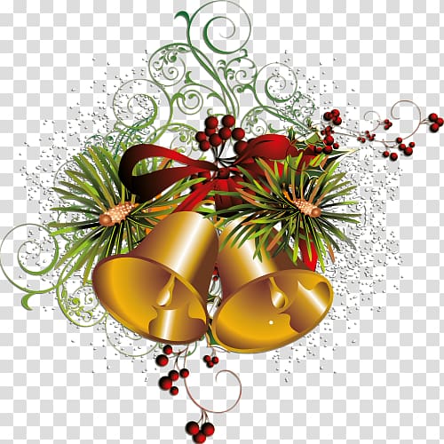 Christmas Bell Party, Christmas bell element transparent background PNG clipart