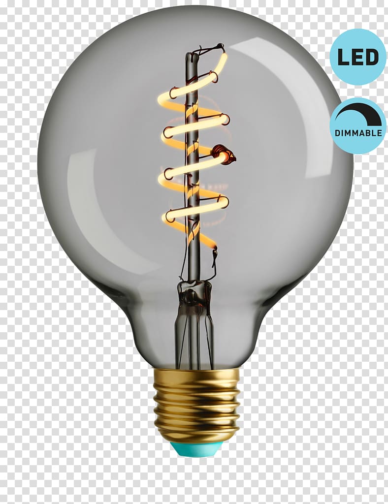 Incandescent light bulb LED lamp Plumen Light-emitting diode, warm light transparent background PNG clipart