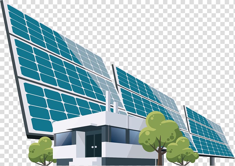 green solar panel beside building illustration, Solar panel Solar energy Renewable energy Solar power, Solar heat sink transparent background PNG clipart