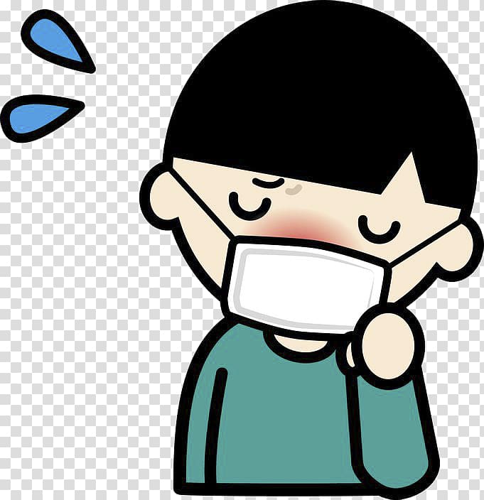flu , Disease Rhinorrhea Common cold Nose, Cold sickness wearing a mask runny nose transparent background PNG clipart