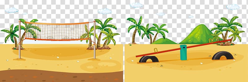 Cartoon , Beach Volleyball transparent background PNG clipart