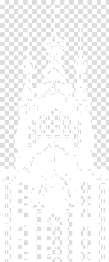 White Black Pattern, castle transparent background PNG clipart