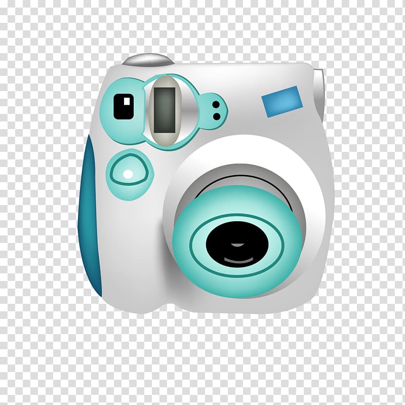 Instant camera, Creative cartoon camera transparent background PNG clipart