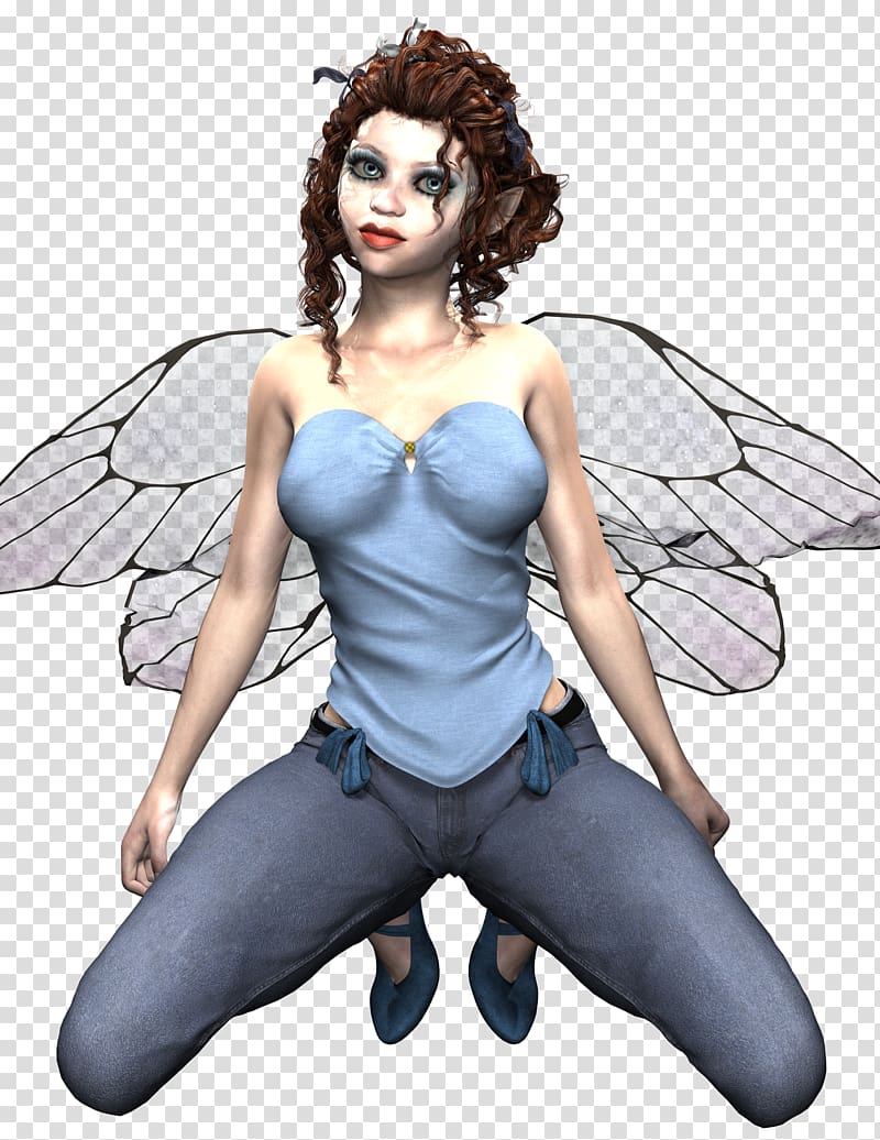 Fairy Elf Pixie, fantasy wings transparent background PNG clipart