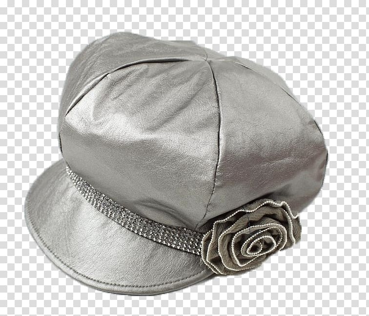 Cap Hat, Silver white hat transparent background PNG clipart