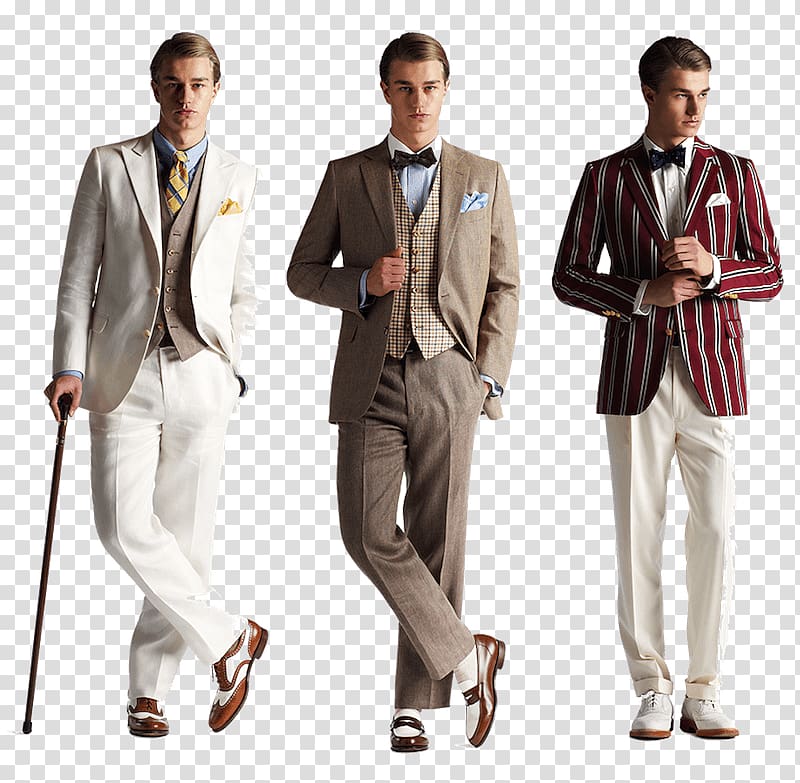 1920s Fashion Clothing The Great Gatsby 1930s, suit transparent background PNG clipart