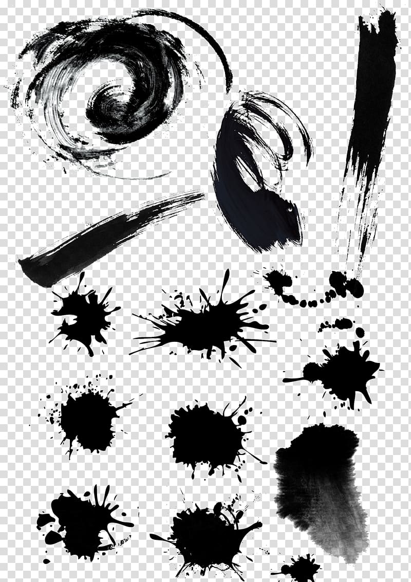 Ink brush Art, pen and ink transparent background PNG clipart