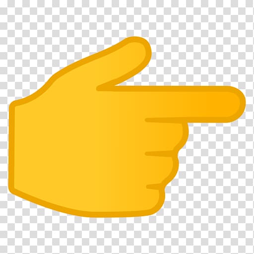 Emoji Emoticon Gesture The finger Index finger, index finger transparent background PNG clipart