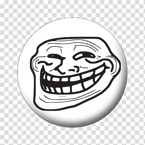 Trollface Internet troll U mad Rage comic, logo troll transparent background PNG clipart