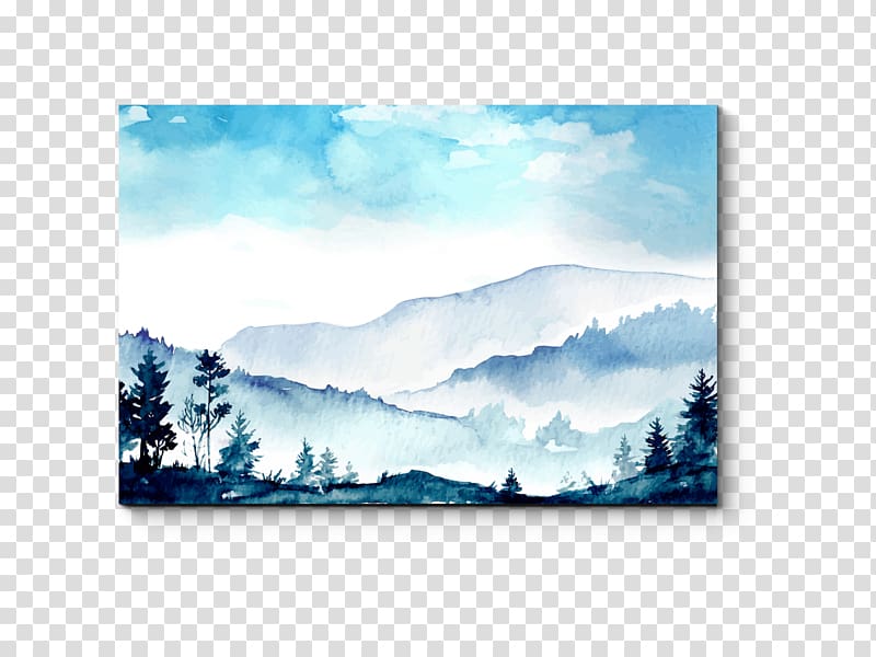 Watercolor painting Landscape painting, painting transparent background PNG clipart