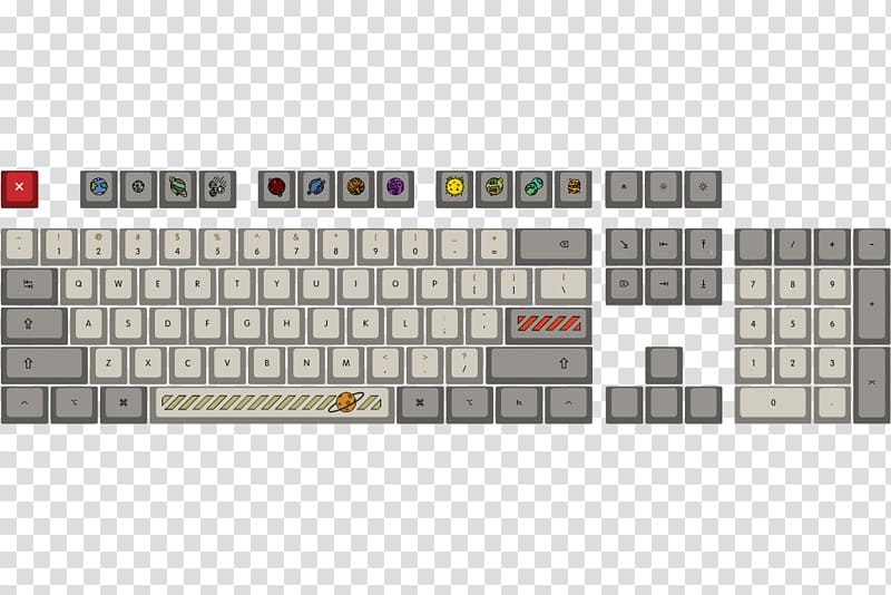 Computer keyboard Space bar Numeric Keypads Keycap Roccat Isku FX, wasd keys transparent background PNG clipart