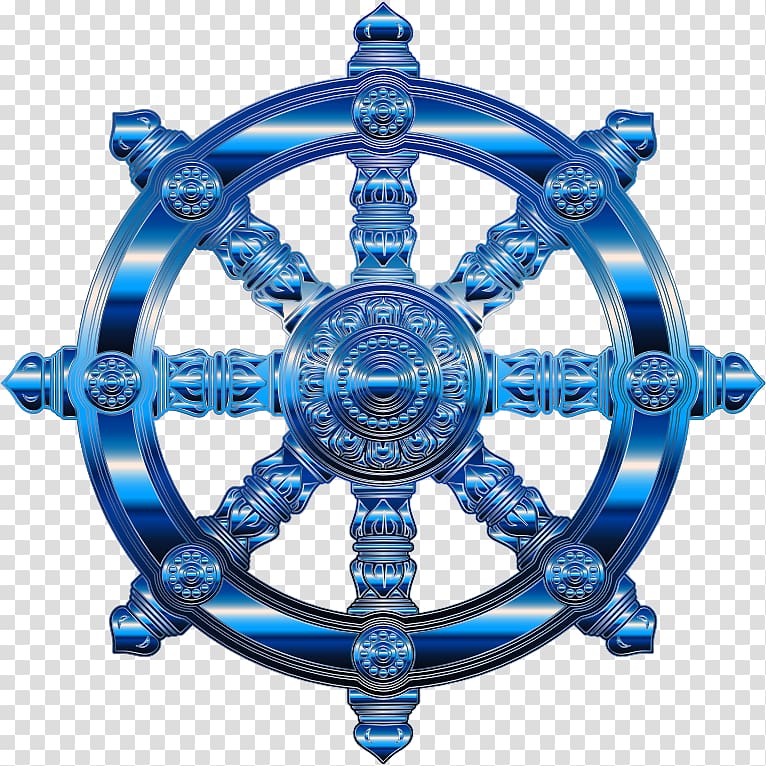 Buddhism Religion Hinduism, Wheel of Dharma transparent background PNG clipart