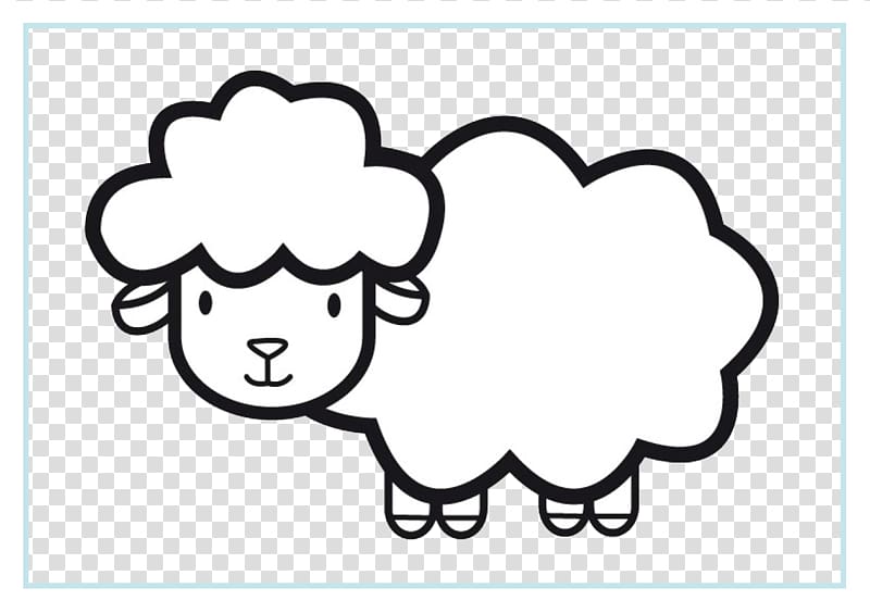 Sheep Goat Coloring book Drawing Lamb and mutton, Painting sheep pattern transparent background PNG clipart