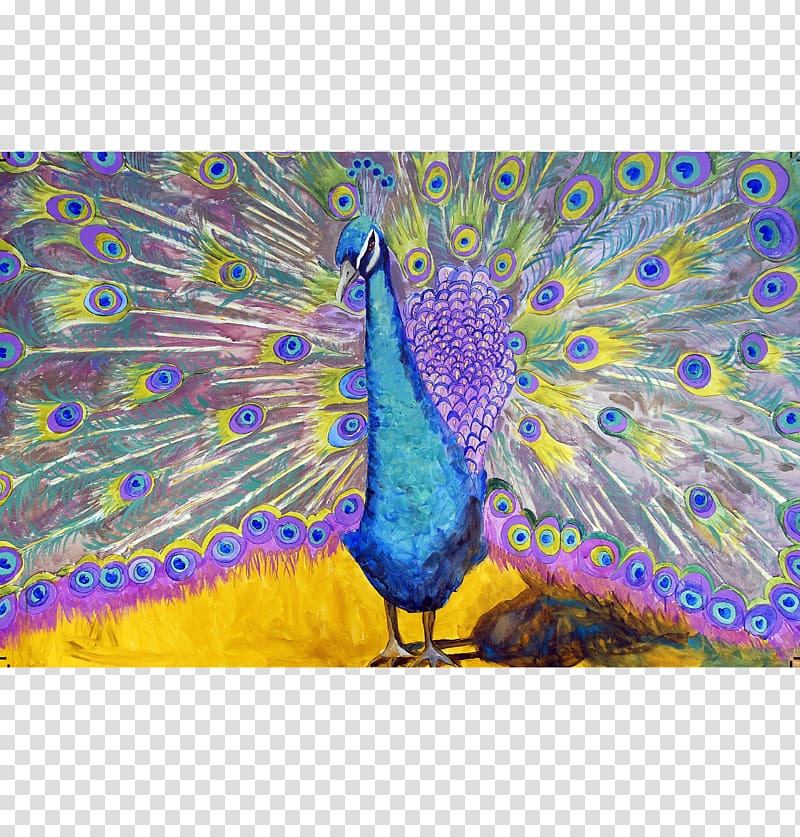 Peafowl Painting Peacock dance Art Palette, peacock transparent background PNG clipart
