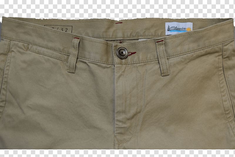 Bermuda shorts M I L W O R K S | mens goods Chino cloth Khaki Pants, Clipped transparent background PNG clipart