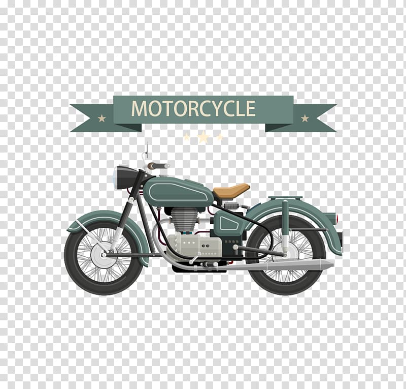 Classic car Motorcycle , Powered motorcycle elements transparent background PNG clipart