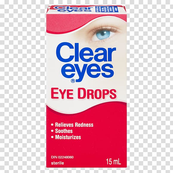 Eye Drops & Lubricants Clear Eyes Redness Relief Clear Eyes Maximum Redness Relief, Eye transparent background PNG clipart