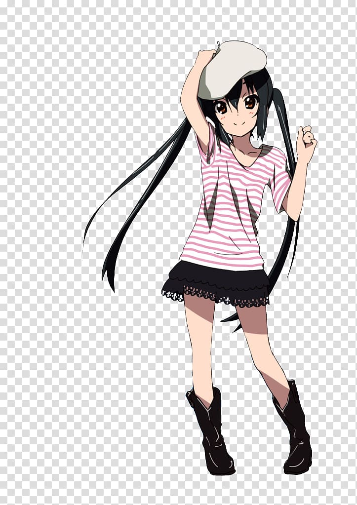 Azusa Nakano Anime Yui Hirasawa Tsumugi Kotobuki K-On!, Anime transparent background PNG clipart