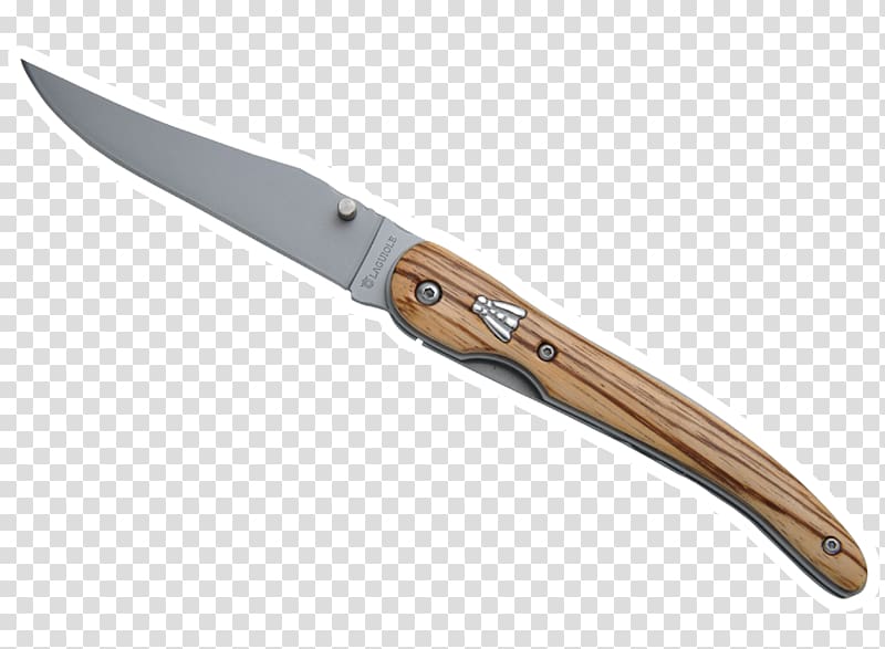 Laguiole knife Cap gun Pocketknife, solid wood cutlery transparent background PNG clipart