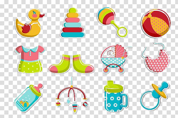 Infant Toy Pacifier Illustration, Baby Toys transparent background PNG clipart