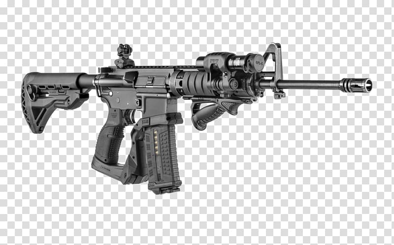 Bipod AR-15 style rifle IWI ACE Assault rifle, assault rifle transparent background PNG clipart