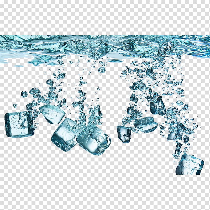 Ice cube Water Icemaker Clear ice, Spray,Water ripples transparent background PNG clipart
