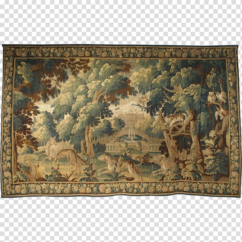 Tapestry Aubusson 17th century Felletin 1600s, carpet transparent background PNG clipart
