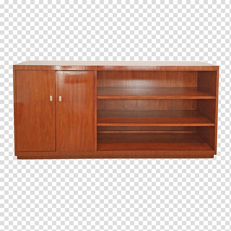 Shelf Furniture Buffets & Sideboards Drawer Wood stain, walnut transparent background PNG clipart
