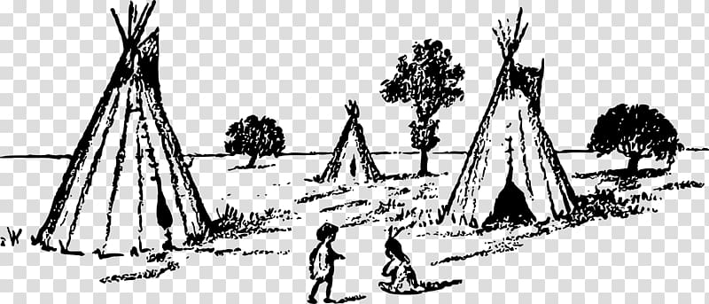 Drawing Tipi Line art, Teepee transparent background PNG clipart