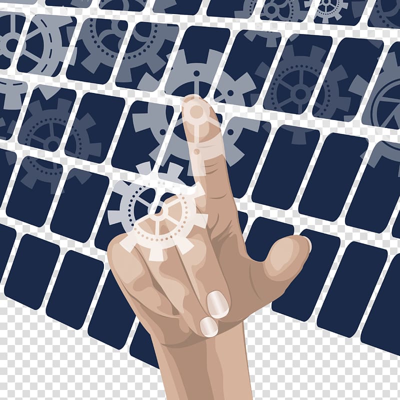 Touchscreen Adobe Illustrator Finger, set thinking transparent background PNG clipart