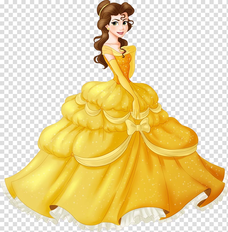Disney Princess Belle illustration, Belle Wedding invitation Beast Party Birthday, Disney Princess transparent background PNG clipart