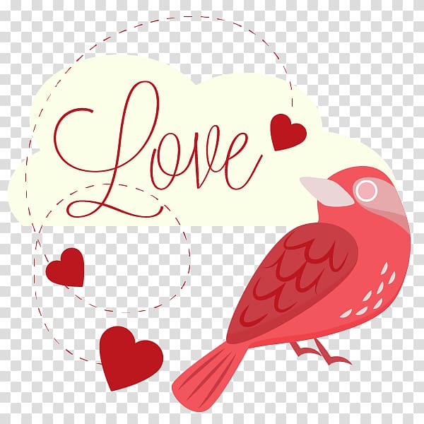Lovebird Euclidean , pink romantic love birds transparent background PNG clipart