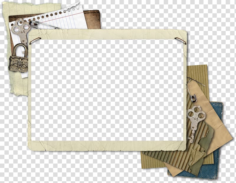 two gray keys, Frames Paper Digital scrapbooking, Vintage Frame Free transparent background PNG clipart