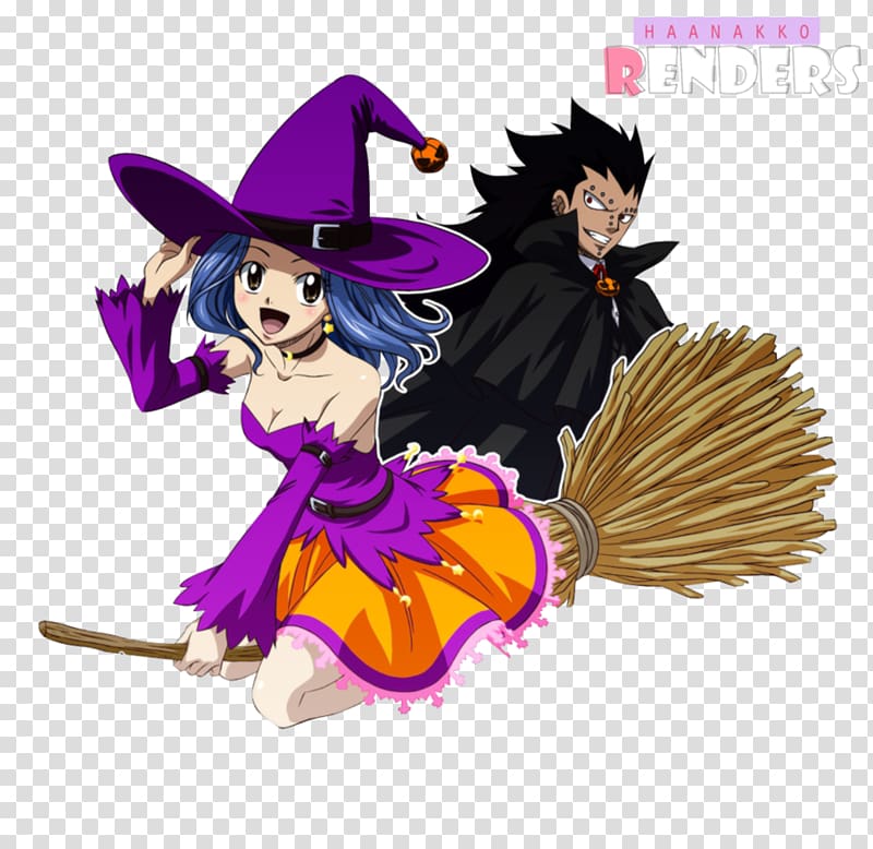 Fairy Tail Gajeel Redfox Halloween Festival couple, levy transparent background PNG clipart