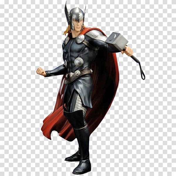 Thor Hulk Iron Man Jane Foster Statue, Thor transparent background PNG clipart