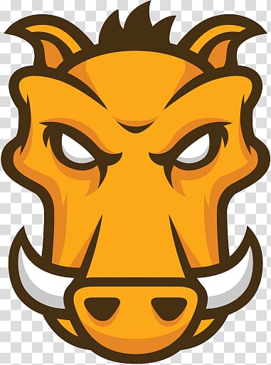 brown boar , Grunt Logo transparent background PNG clipart