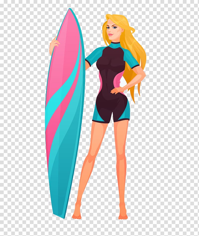 Surfing Illustration, Cartoon surfing transparent background PNG clipart