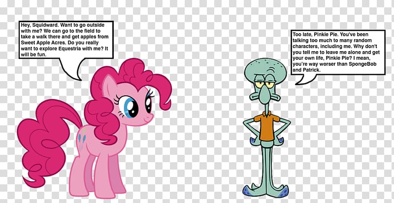 Squidward Tentacles Pinkie Pie Bikini Bottom Rainbow Dash SpongeBob SquarePants, Squidward transparent background PNG clipart