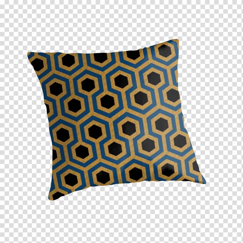 Throw Pillows Cushion Cobalt blue, golden pattern transparent background PNG clipart