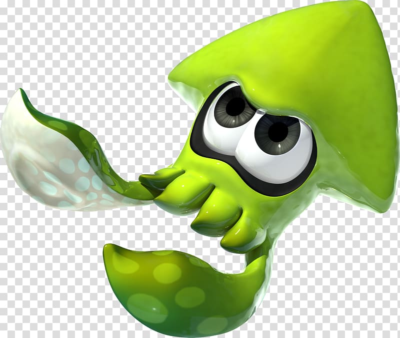 Splatoon 2 Squid Green, squid transparent background PNG clipart