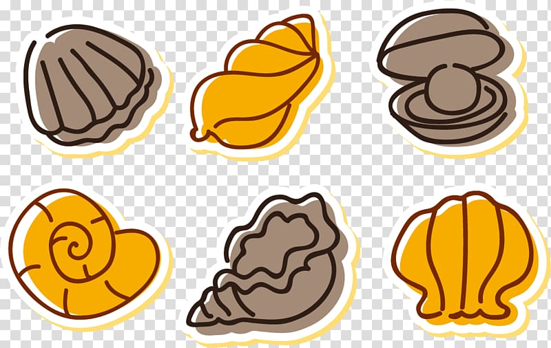 Oyster Seashell Drawing Illustration, conch shell transparent background PNG clipart