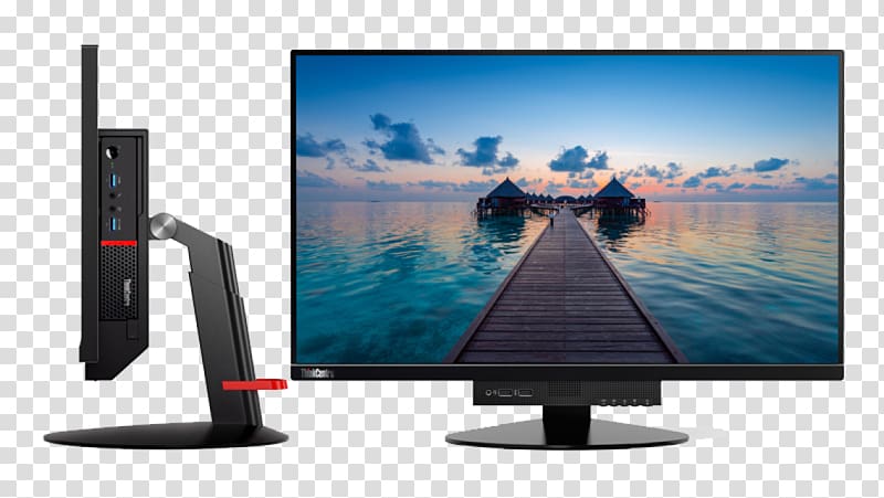 Dell ThinkCentre Computer Monitors Lenovo LED-backlit LCD, monitors transparent background PNG clipart