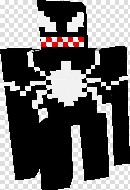 Minecraft: Pocket Edition Skin Spider-Man: Web of Shadows Character, Venom spiderman transparent background PNG clipart